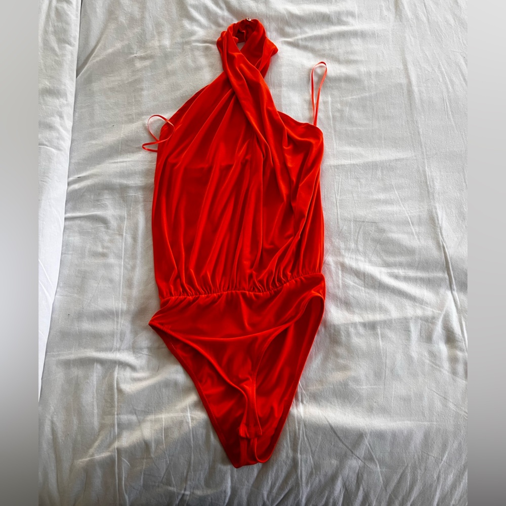 Orange Zara bodysuit NWT